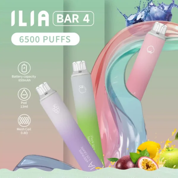哩亞拋棄式6500口 ILIA4代BAR